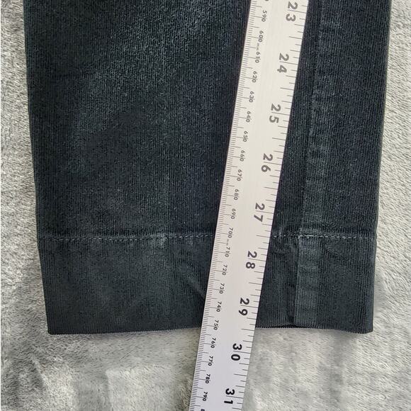 J.Jill Pants Womens 12 Black Stretch Corduroy Mid Rise Ankle Side Zip Tapered - Picture 9 of 11